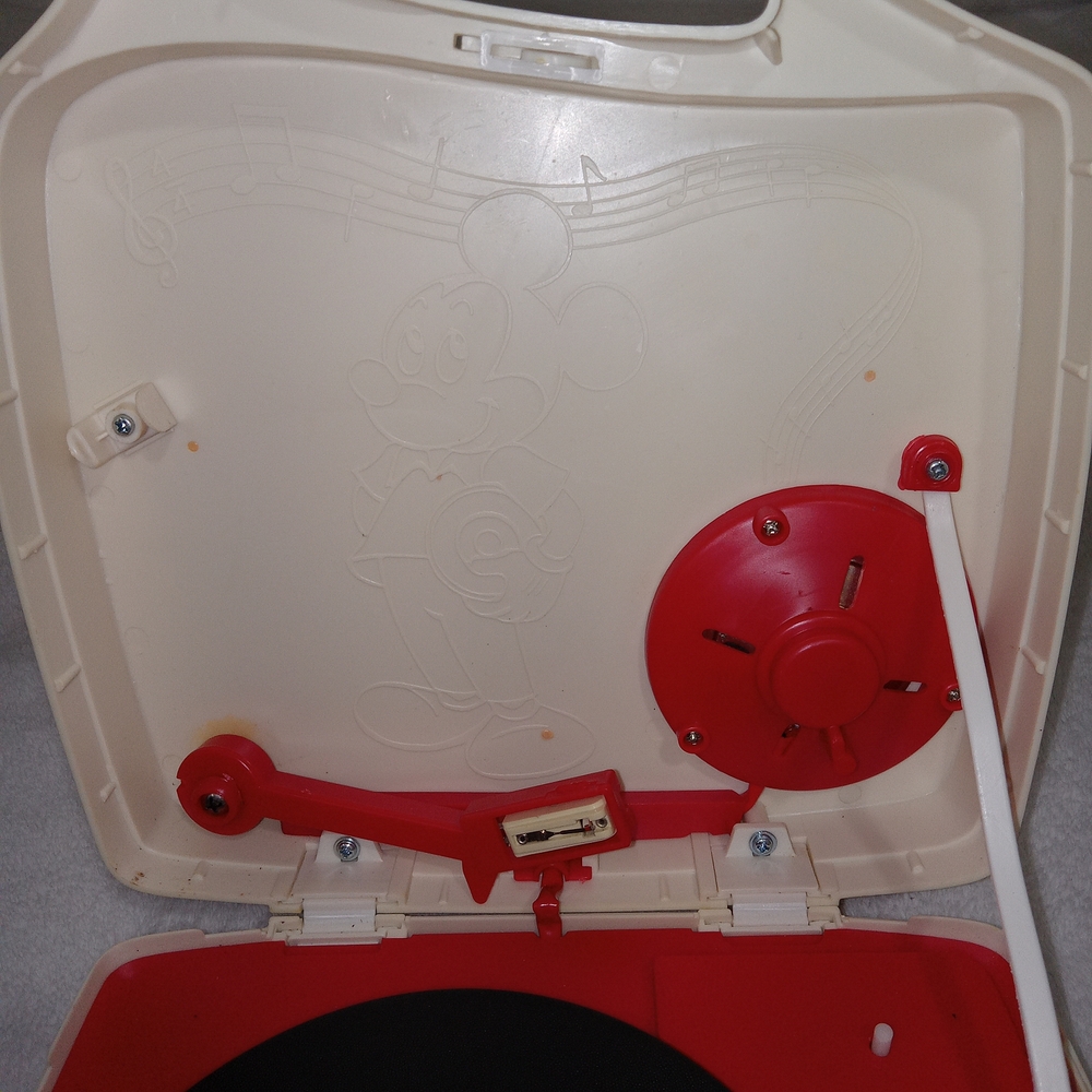 1970s VINTAGE WALT DISNEY'S MICKEY MOUSE PHONOGRAPH W/ ORIGINAL BOX UNTESTED - Picture 9 of 10